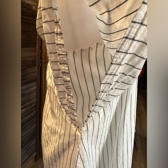 Madewell Embroidered Butterfly Striped Cotton Dress - Picture 3 of 9